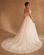 MARIANA | Sweetheart Sleeveless Lace Appliqué A-Line Wedding Dress Bridal Gown