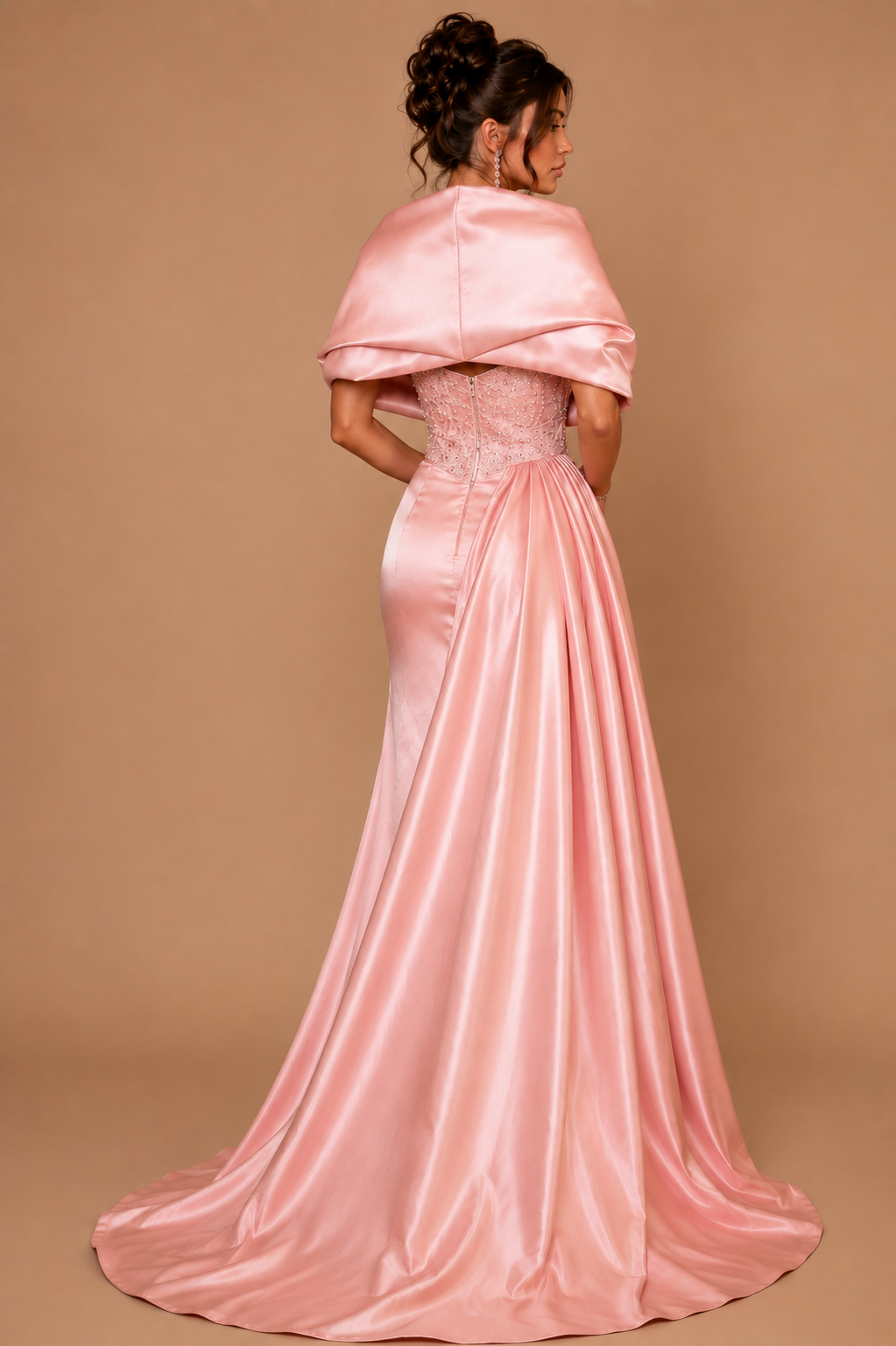 LORETTA | Pink Elegant Mermaid Evening Gown for Parties & Special Occasions