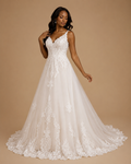 ELVANORA | Floral Lace Corset A-Line Wedding Dress (Copy)