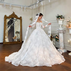 Customized Elegant Soft Lace Beach Style A-line Wedding Dresses