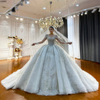 Luxury Wedding Customized Tulle Ball Gown Dress