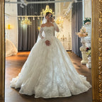 Customized Elegant Soft Lace Beach Style A-line Wedding Dresses