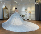 Heavy Beading Strapless Wedding Dress Ball Gown Style
