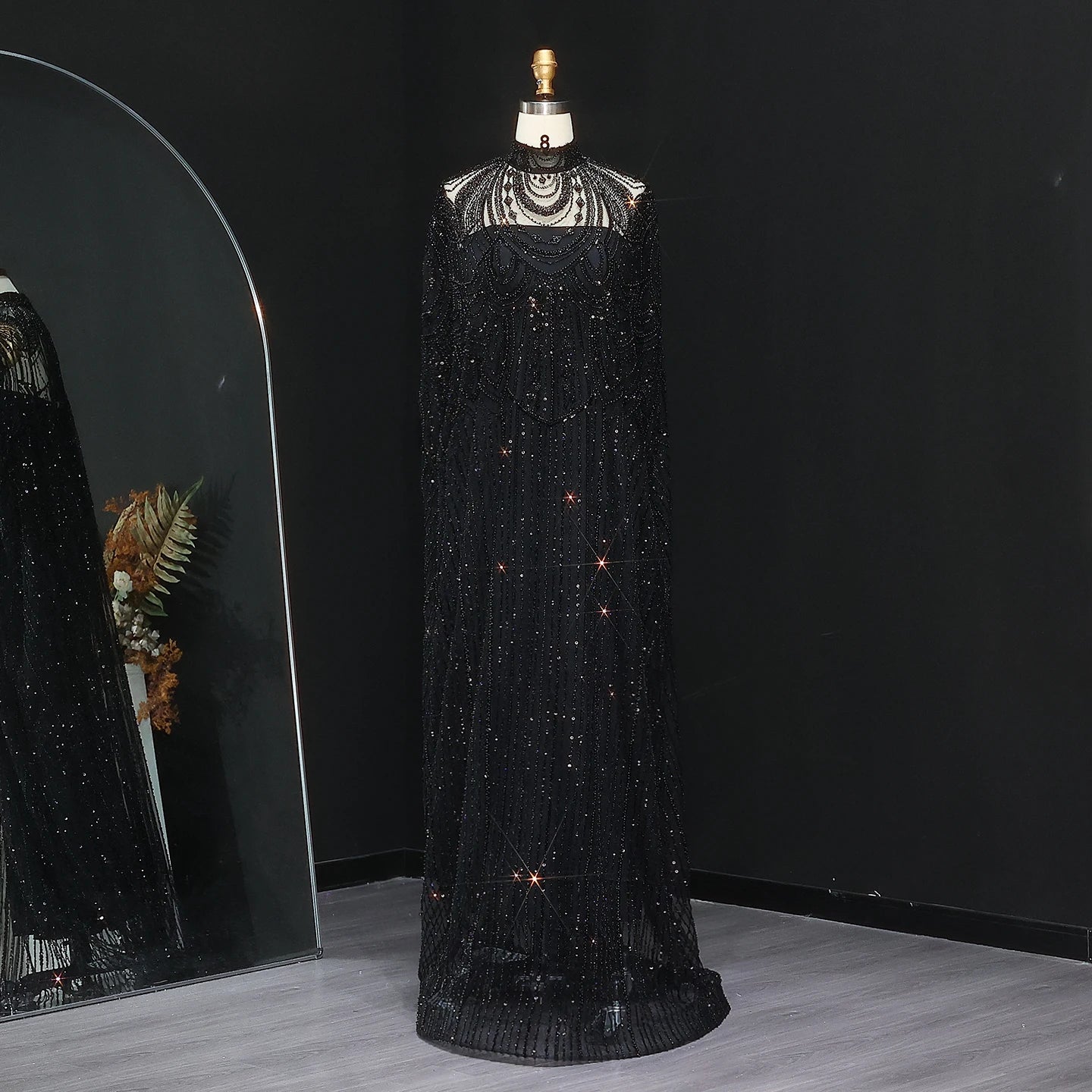 ARIENNE | Nude Luxury Caftan Evening Dress with Elegant Gown Silhouette