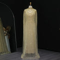 ARIENNE | Nude Luxury Caftan Evening Dress with Elegant Gown Silhouette