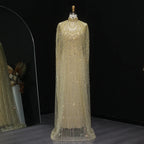 ARIENNE | Nude Luxury Caftan Evening Dress with Elegant Gown Silhouette