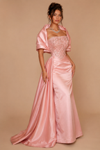 LORETTA | Pink Elegant Mermaid Evening Gown for Parties & Special Occasions